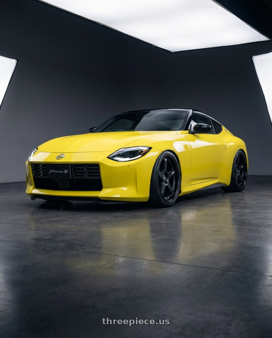 2024 Nissan Z with ESR Wheels APEX SERIES AP5 5x114.3 19x11 +22 Matte Black wheels