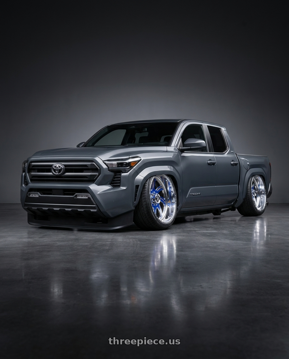 2024 toyota tacoma 4th gen sr 4 door with American Force 276 NIGHTMARE FP 6x135 20x12 -40 Polished wheels