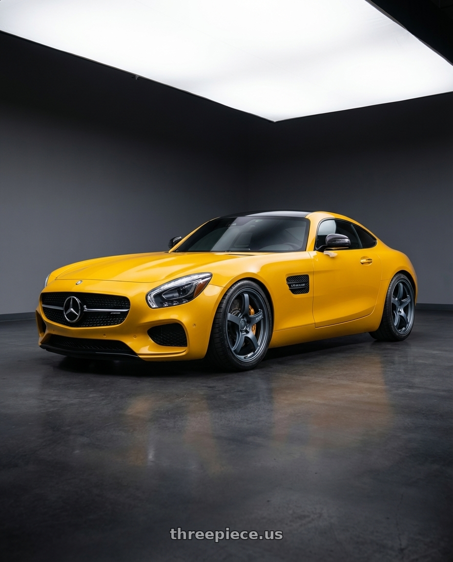 2019 Mercedes-Benz AMG GT with Gram Lights 57CR 5x112 19x9.5+25 Gunblue II wheels
