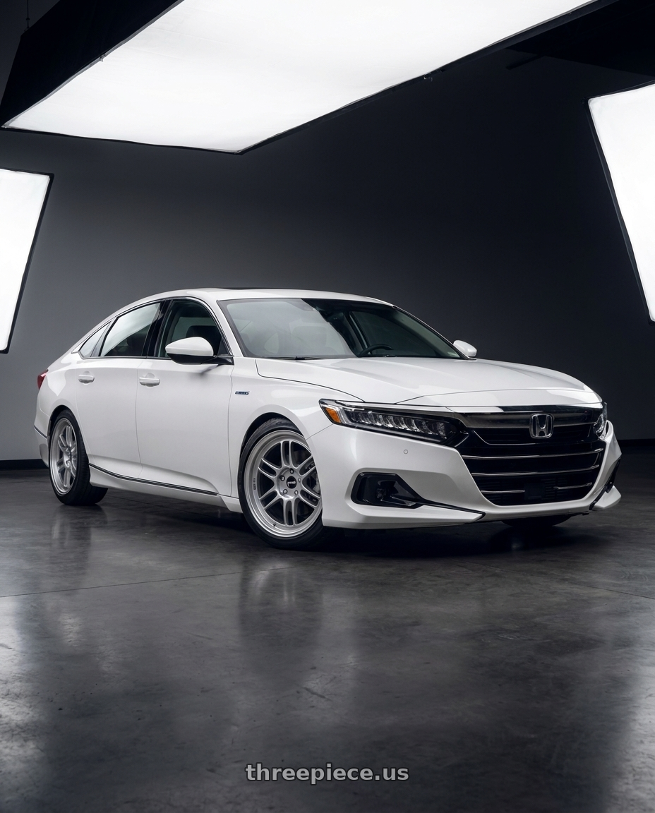 2021 Honda Accord EX-L with Enkei RPF1 5x114.3 18x9.5+45 Silver wheels