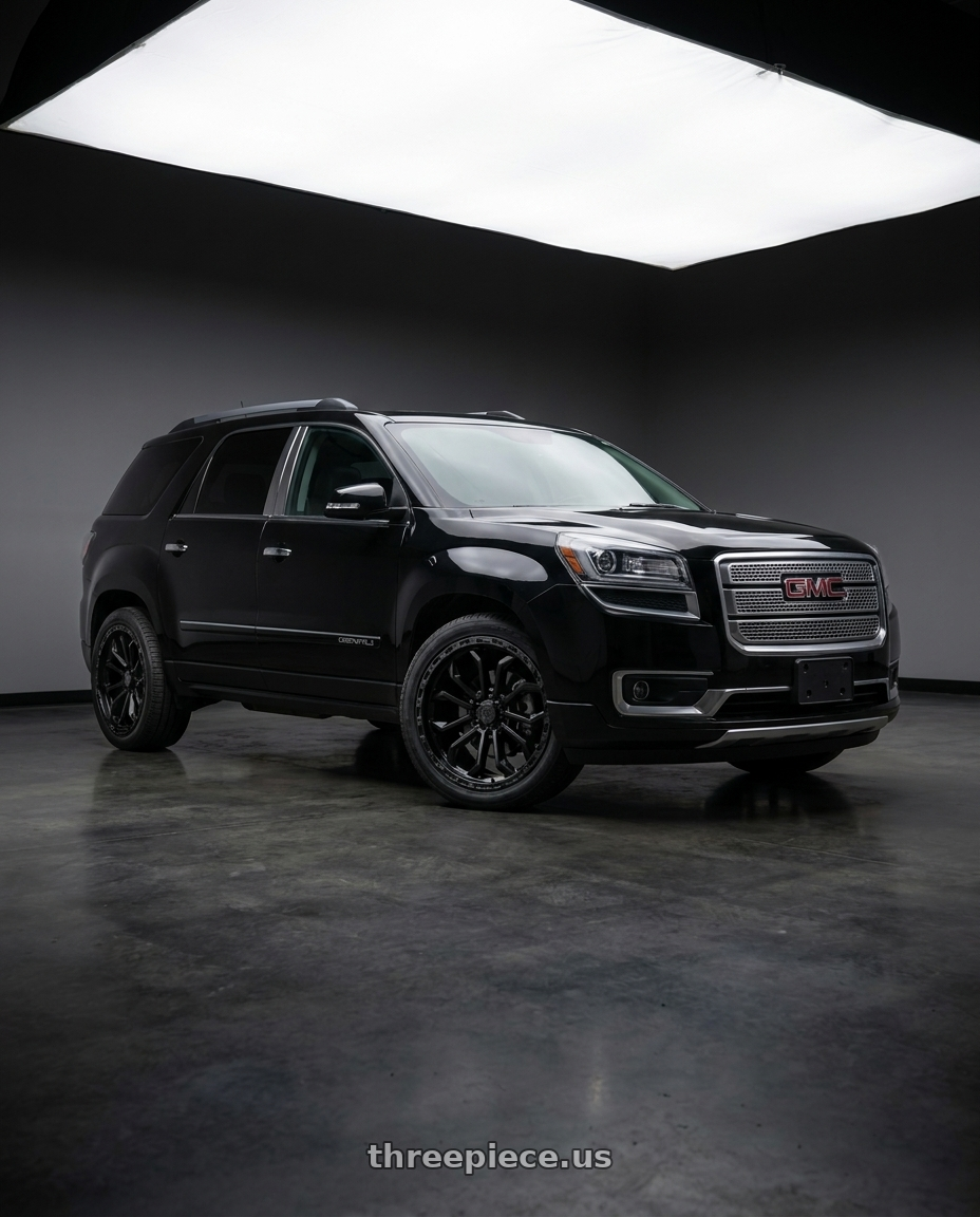 2016 GMC Arcadia Denali with TIS 556SB 8X170 20x10 -20 Satin Black wheels