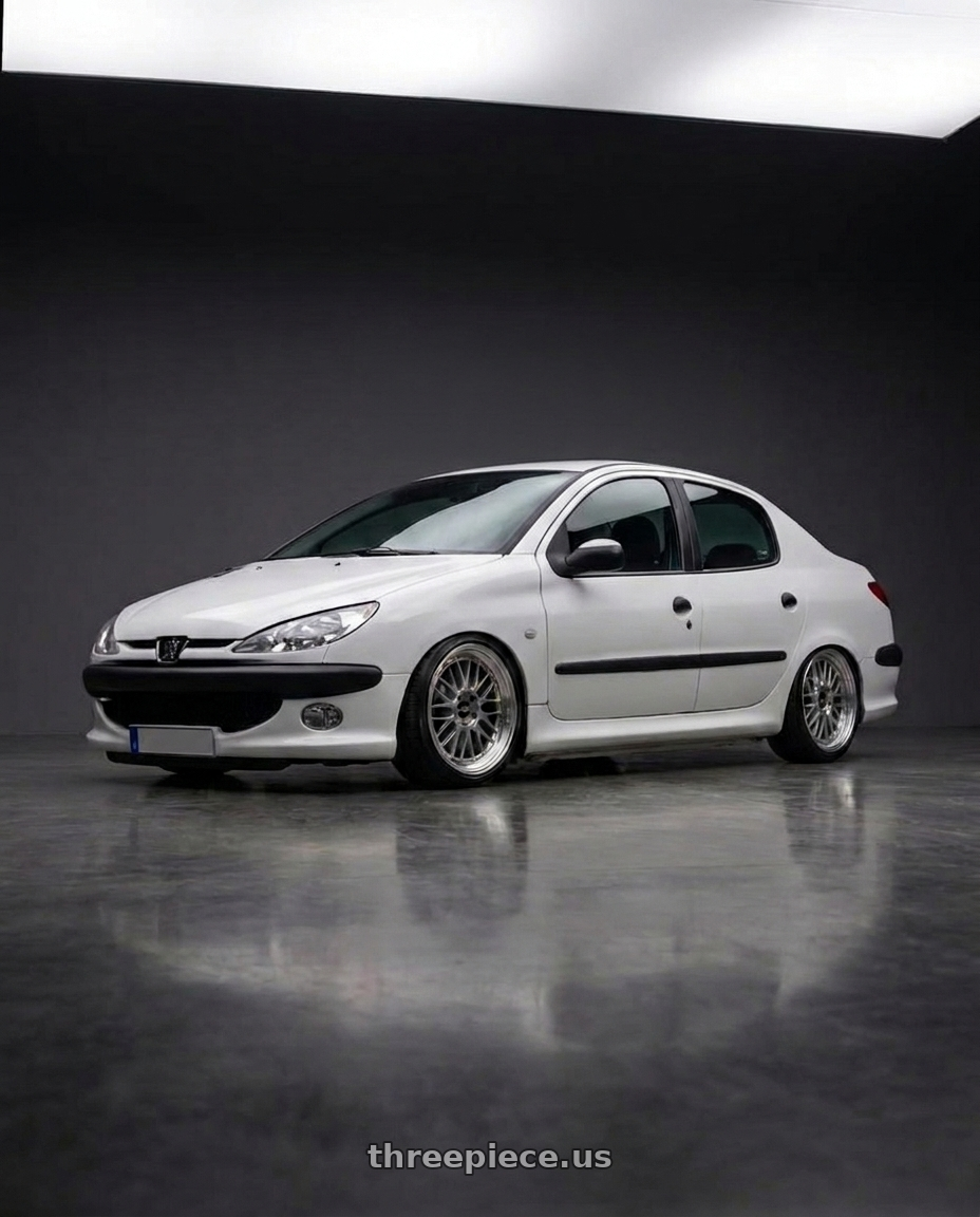 2011 Peugeot 206 SD with BBS FS 5x112 19x8.0+30 Diamond Silver wheels