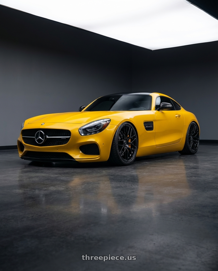 2019 Mercedes-Benz AMG GT with Avant Garde Wheels M520R 5X112 20x10 +25 Gloss Black wheels