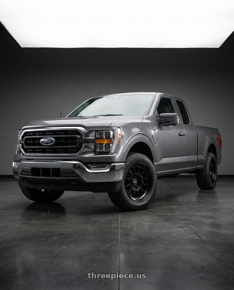 2021 Ford F-150 XL with Method Race Wheels 318B 6X135 17x8.5 +0 GLOSS BLACK wheels