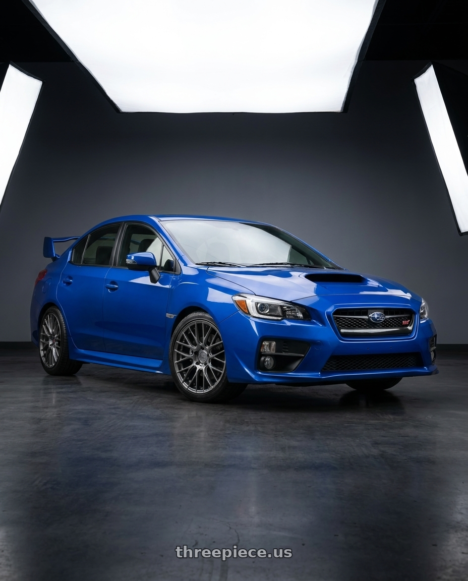 2020 Subaru WRX with Aodhan AH-X 5x114.3 19x9.5 +35 Hyper Black wheels