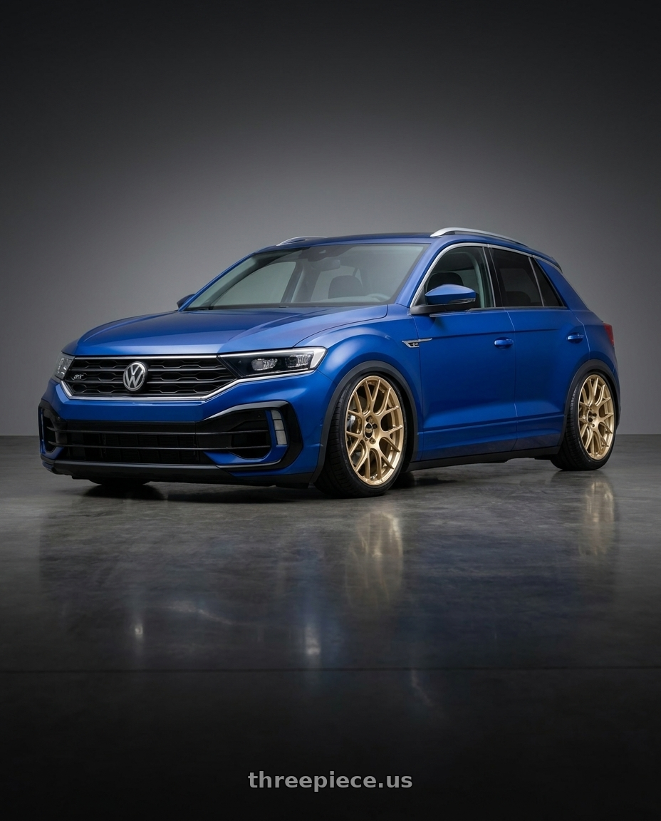 2021 Vw troc with BBS RE-V7 5x112 19x8.5 +43 Gold wheels