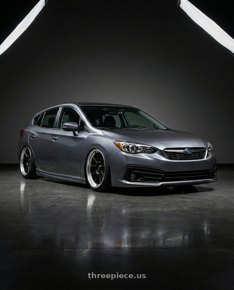 2022 subaru impreza with Moto Metal MO200 6X139.7 20X10 -18 GLOSS BLACK MILLED CENTER CHROME LIP wheels