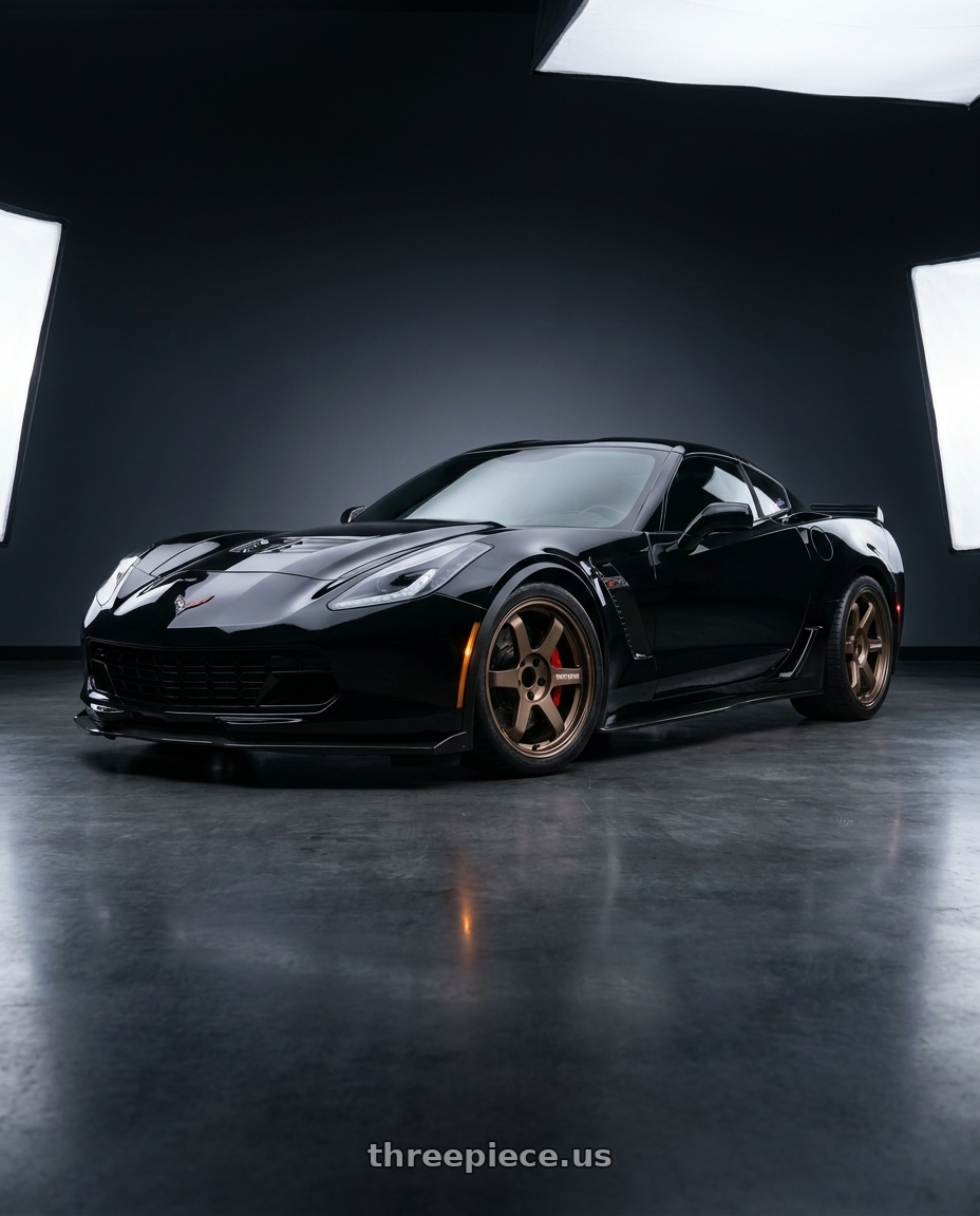 2017 Chevrolet Corvette Z06  with Volk Racing TE37 Ultra M-Spec 5x120 19x10.0+30 wheels