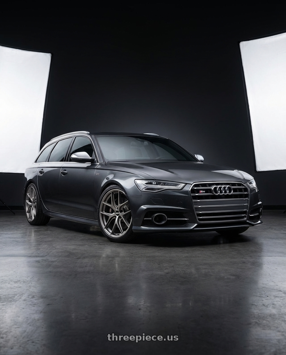 2016 Audi S6 C7 with BBS CC-R 5x112 20x9.0+38 Satin Platinum wheels