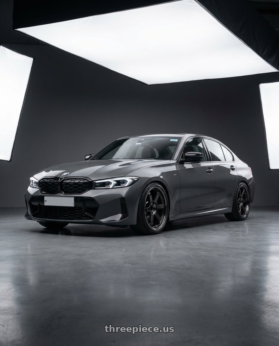2025 bmw g20 with Volk Racing TE37SL 5x114.3 19x10.5+12 Pressed Double Black wheels