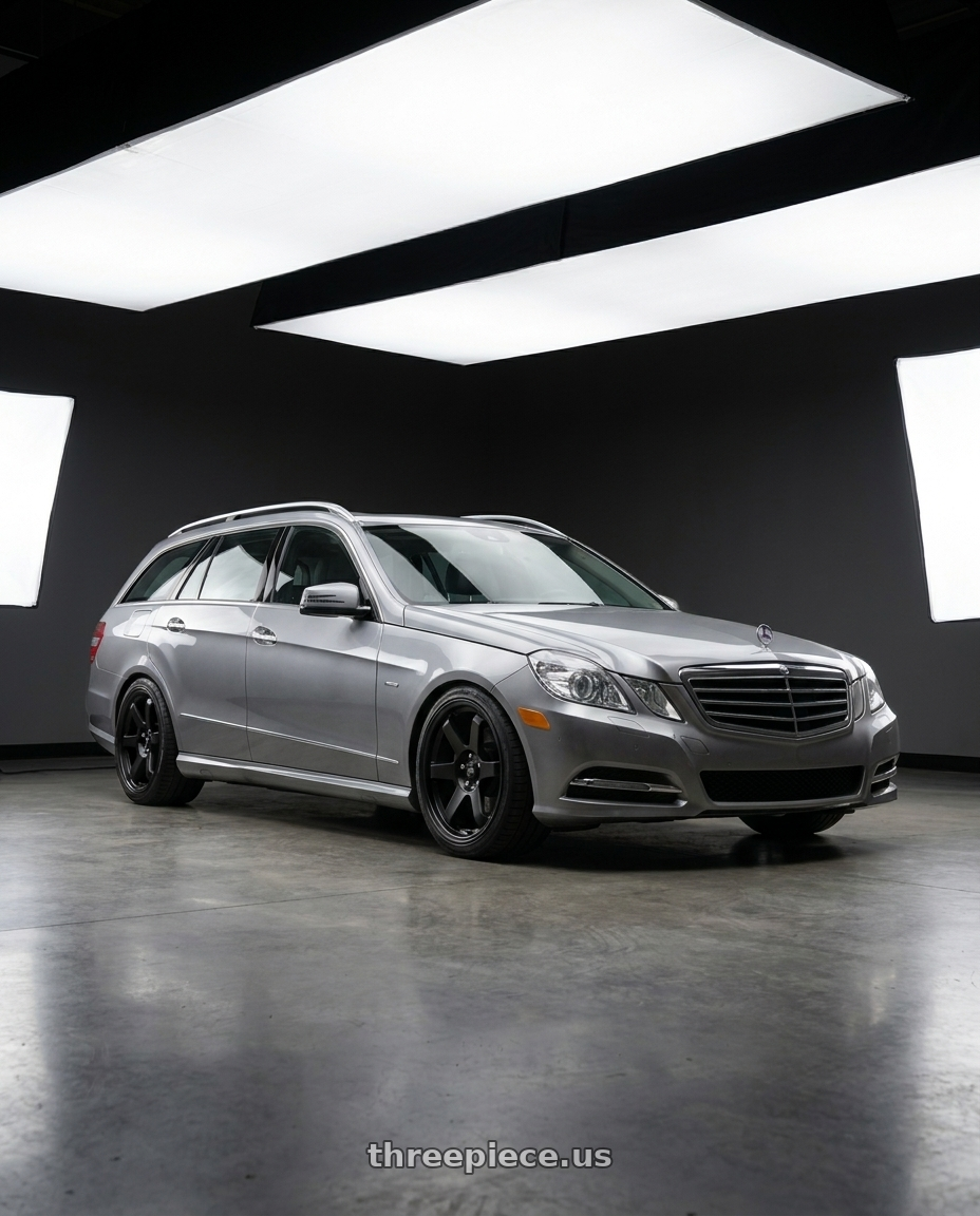 2010 Benz S212 with MST Wheels MT01 5x100 18x9.5 +35 Matte Black wheels
