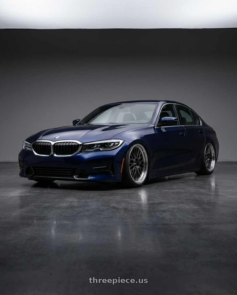 2019 Bmw 330i with BBS LM 5x114.3 18x8.0+35 Diamond Black wheels