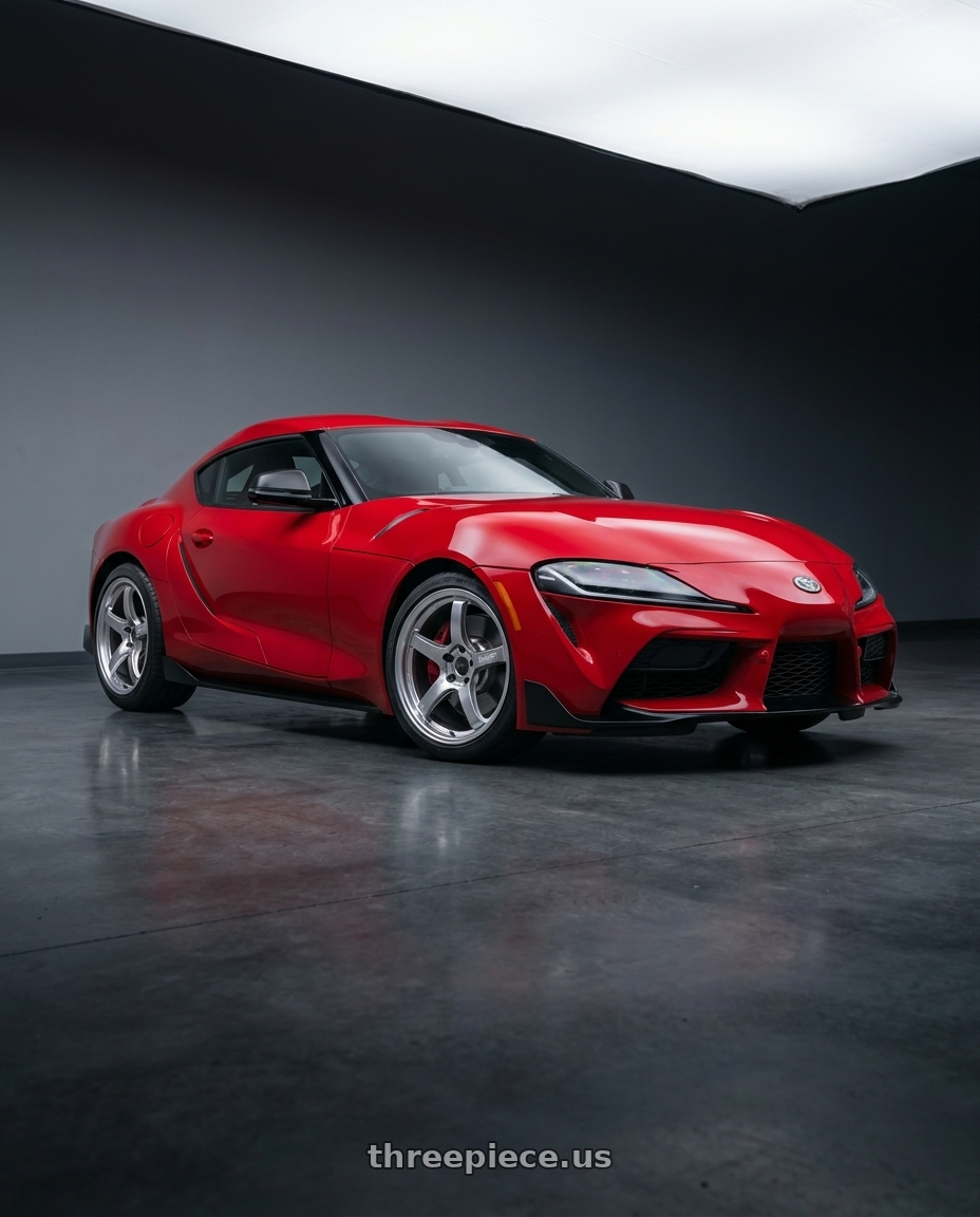 2020 Toyota Supra GR with Gram Lights 57CR 5x112 19x9.5 +25 GRACE SILVER wheels