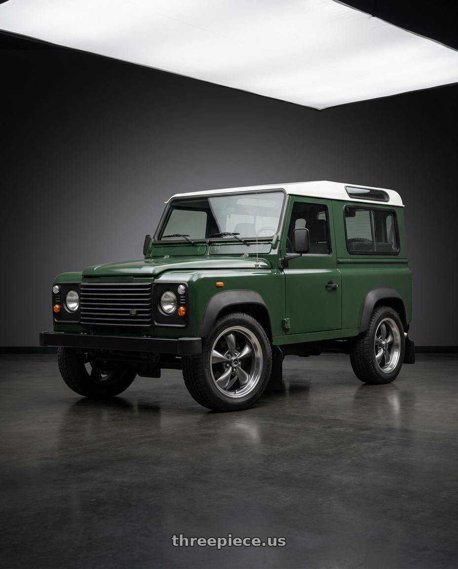 1998 Land Rover Defender with American Racing AR105 TORQ THRUST M 5X127 18X8 0 ANTHRACITE W/ MACHINED LIP wheels