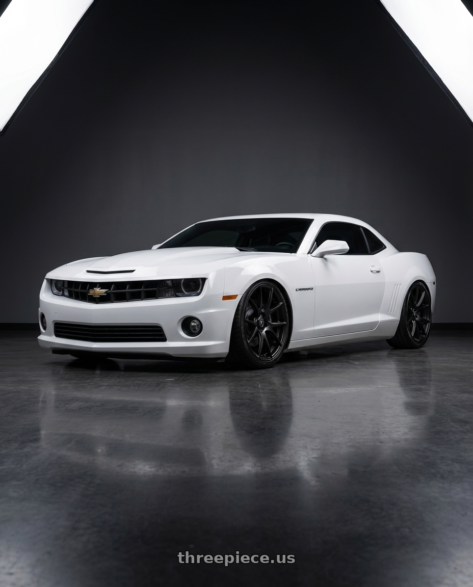 2014 Chevrolet Camaro 5th Gen with Forgestar CF5V 5x120 20x9 +38 Satin Black wheels