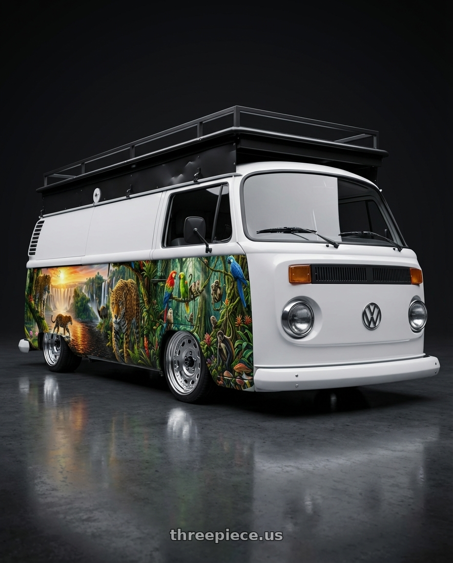 kombi furgão 2010 adesivada nas laterais with Work Crag Galvatre 5x139.7 15x5.5 +0 a disk machine silver polish wheels