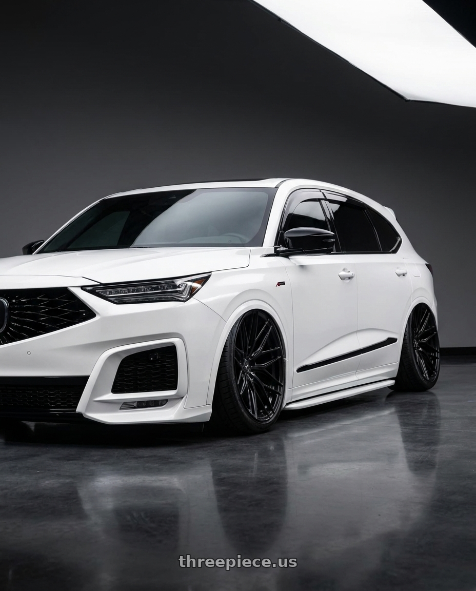 2026 ACURA MDX A-SPEC PATESAW15 with VOSSEN HF6-4 6X139.7 22x12 -44 SATIN BLACK wheels