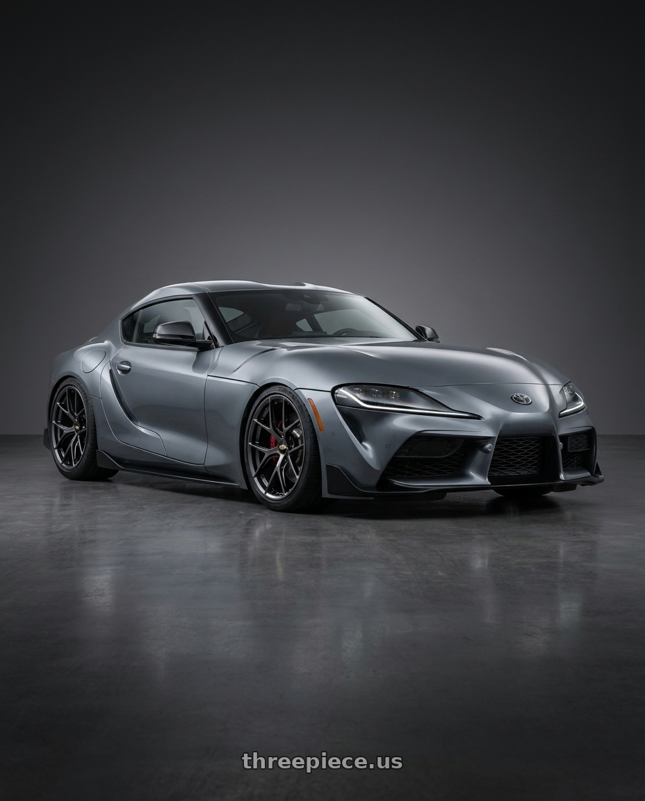 2021 Toyota GR Supra 3 with BBS FI-R 5x112 19x9.5 +15 Diamond Black wheels