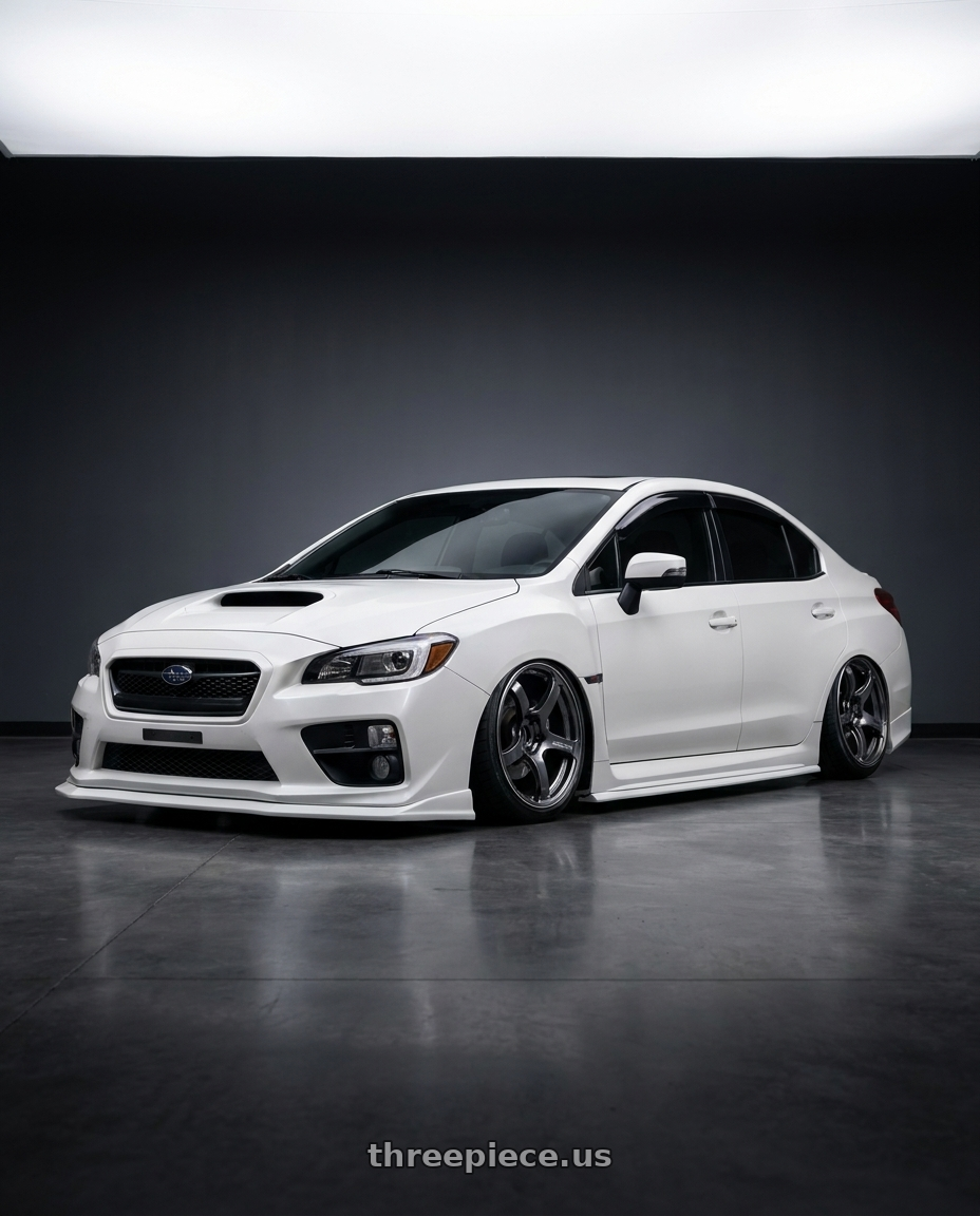 2015 subaru wrx sti limited with Advan Racing TC4 5x114.3 18x9.5 +45 RACING GUNMETALLIC & RING wheels