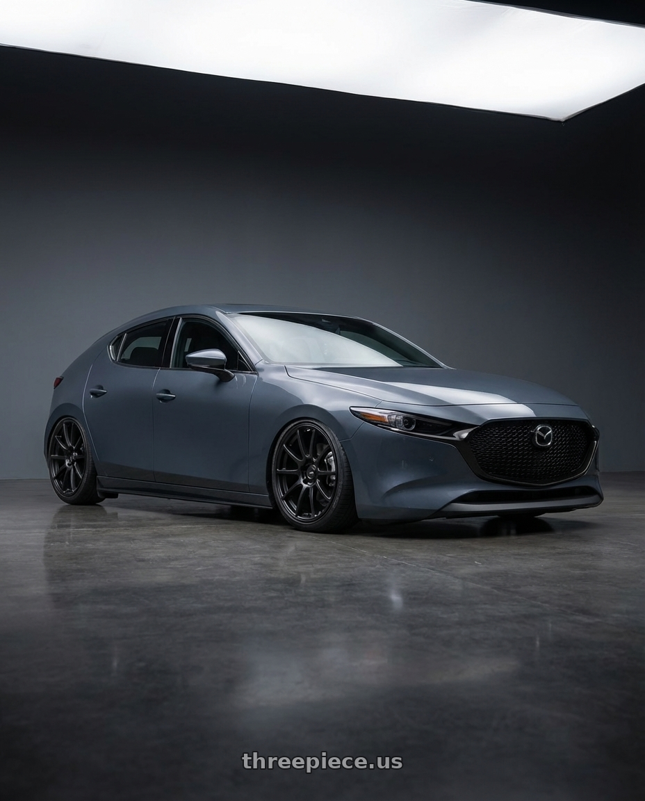 2023 Mazda Mazda3 Turbo with Ssr Gtv02 5x114.3 18x9+45  FLAT BLACK wheels