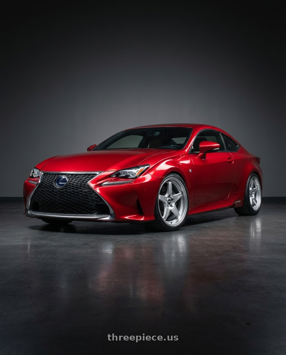 2018 Lexus RC F with ESR Wheels APEX SERIES AP5 5x114.3 19x11 +22 Hyper Silver wheels