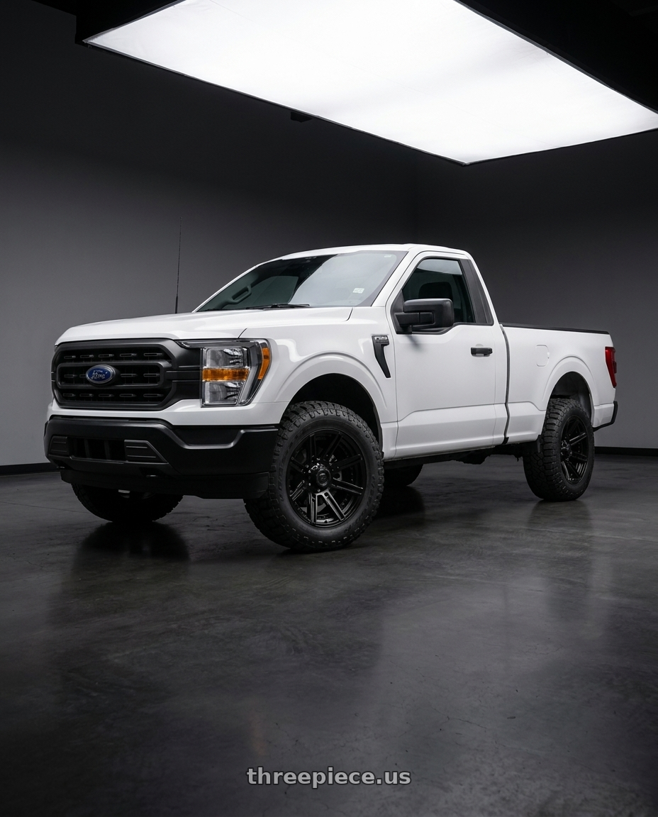 2023 Ford F150 Regular Cab with Fuel 1PC D709 ROGUE 6X135 20X10 -18 MATTE BLACK wheels