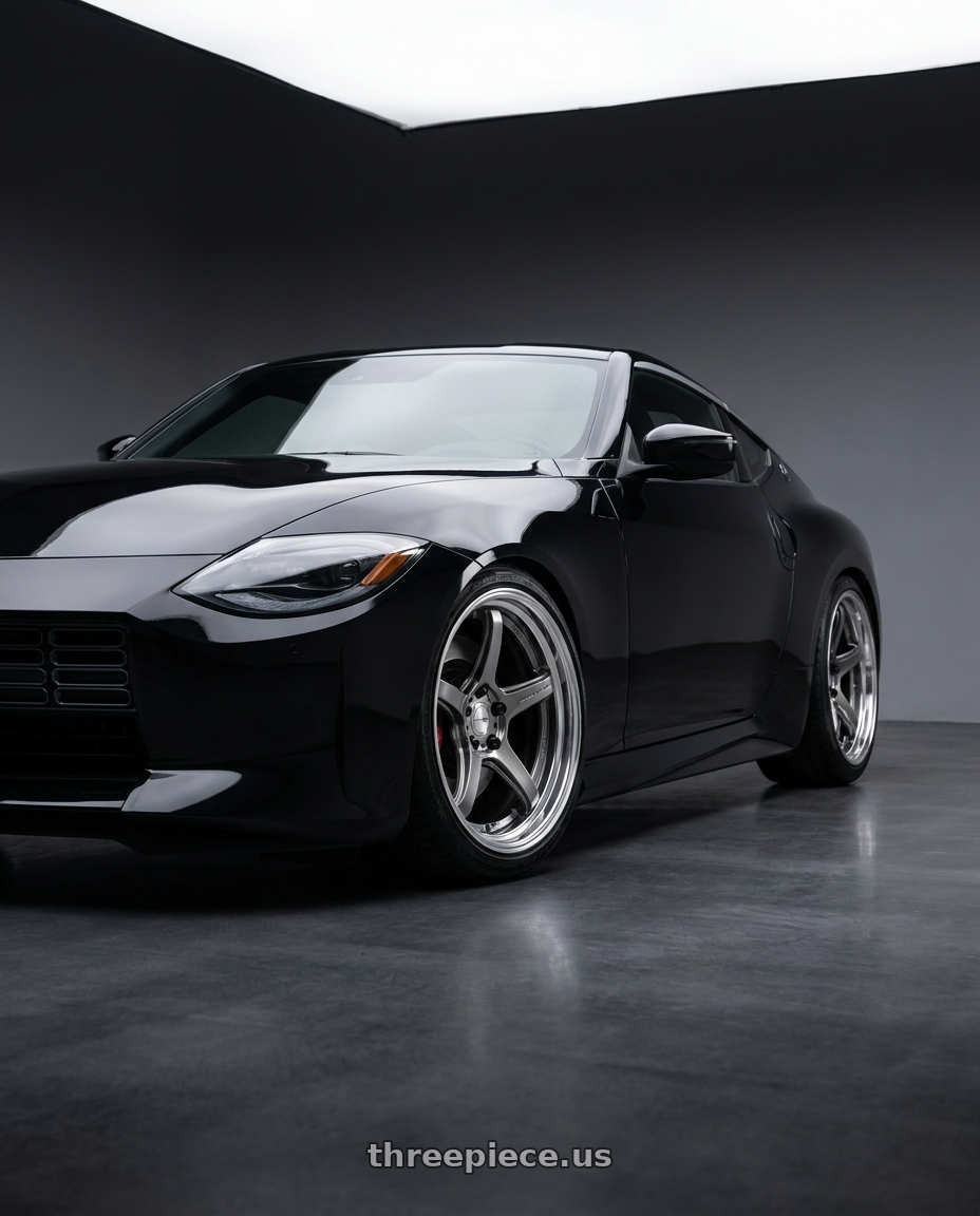 2025 Nissan Z with Work T5R 2P 5x114.3 18x9.0 +12 GT SILVER wheels