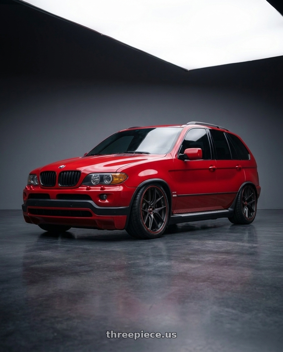 2005 BMW X5 4 8is with BBS CH-RII 5x112 22x10.5 +26 Satin Platinum Center Black Lip SS Rim Prot wheels