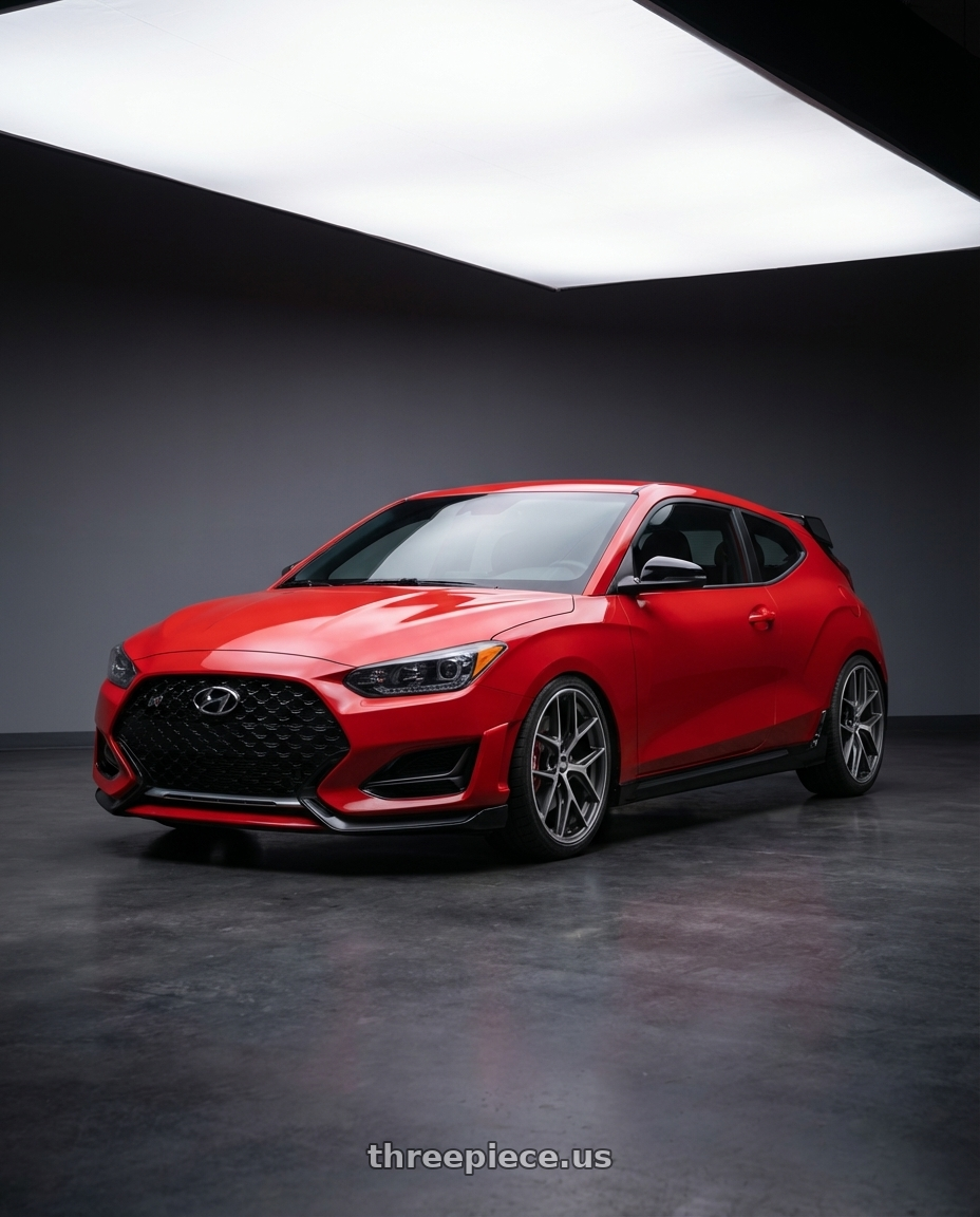 2022 Hyundai Veloster N with BBS CC-R 5x114.3 19x8.5+30 Graphite w/ Diamond Cut Face wheels