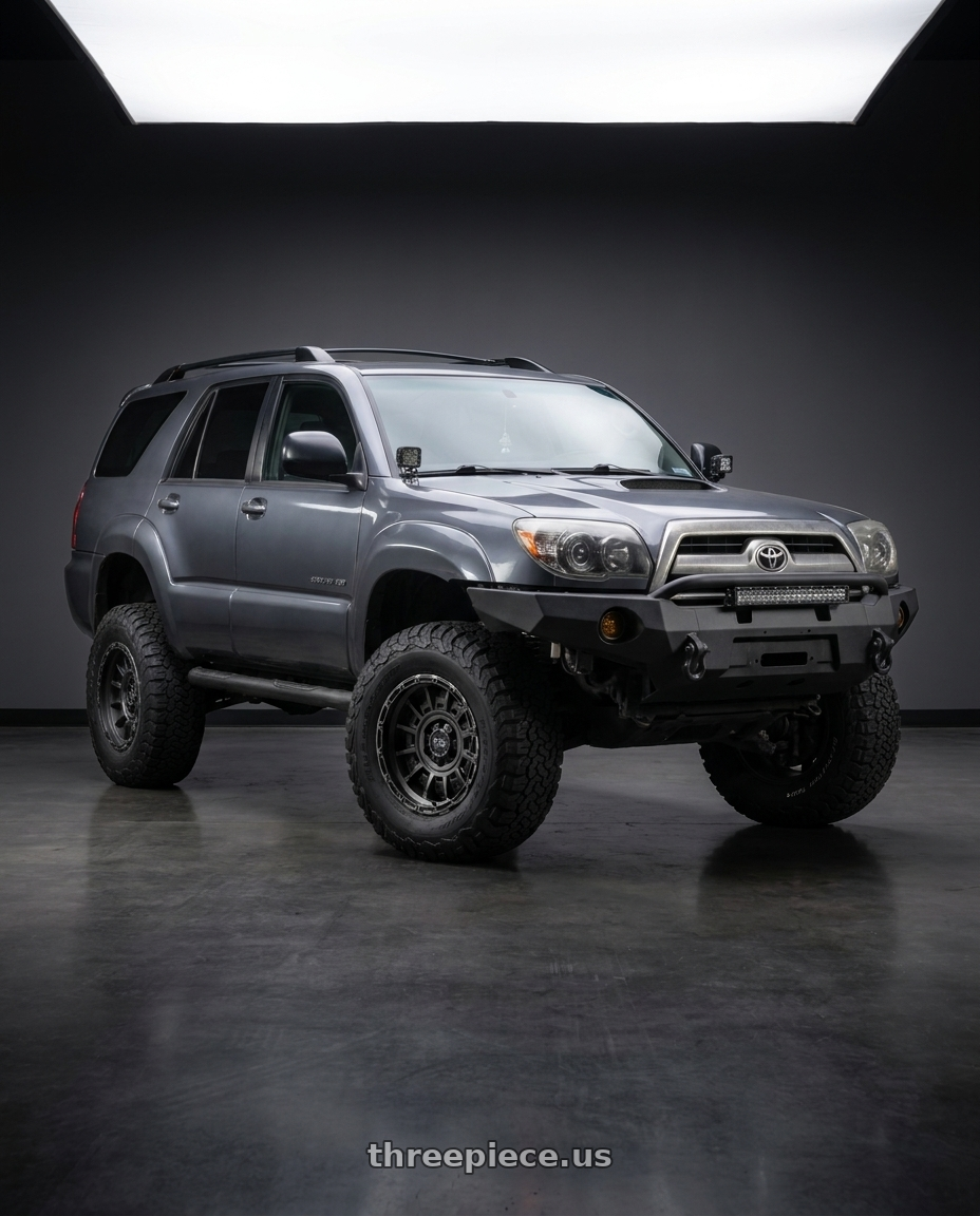 2006 Toyota 4Runner with Black Rhino LEGION 6X139.7 17X9 -12 MATTE BLACK GRAY TINT wheels