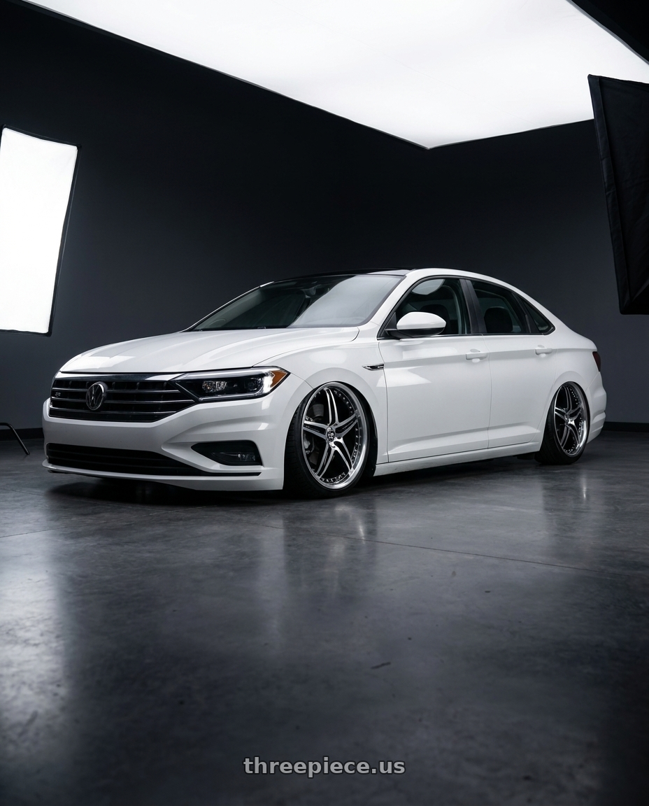 2019 Volkswagen Jetta Sel with Motegi MR107 D5S 5X114.3 20X8.5 +42 GLOSS BLACK MACHINED wheels
