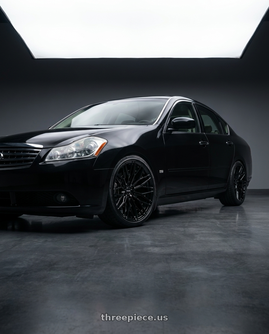 2006 infiniti m35 with VOSSEN HFX-6 6X139.7 18x9 +0 GLOSS BLACK wheels