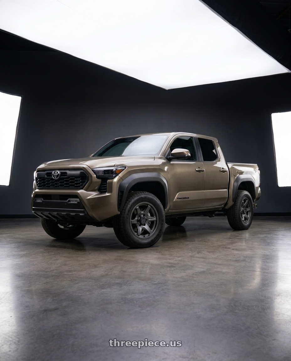2026 Toyota Tacoma with Black Rhino Hard Alloys KUMA 6x139.7 17x8.5 +25 Gloss Gunmetal wheels