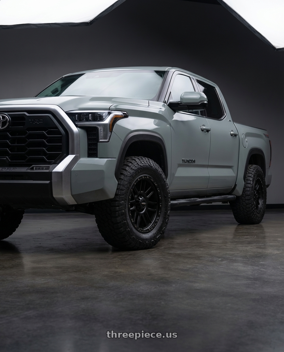 2018 Toyota Tundra with Vision Off-Road 111 Nemesis 5x150 20x9+18 Matte Black wheels