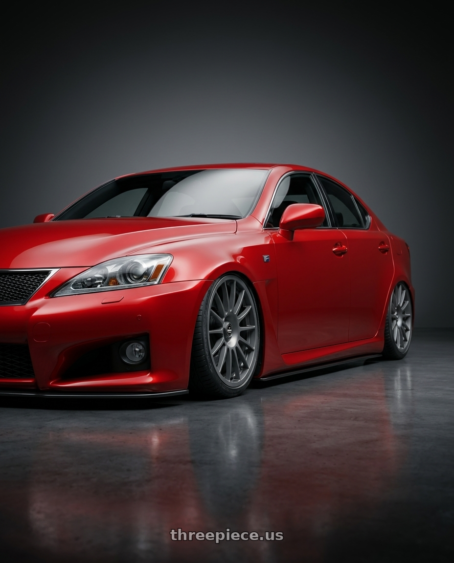 2012 Lexus IS-F with fifteen52 PODIUM 5x114.3 / 5x120 19x8.5 +35 FROSTED GRAPHITE (SATIN GREY) wheels