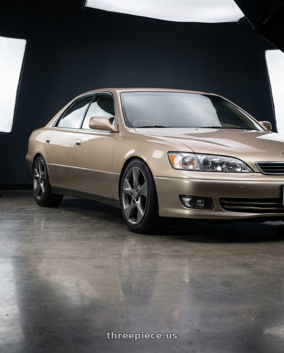 1994 Lexus ES300 Gold with OE Wheels TY12 5x114.3 18x7.5+45 Gunmetal wheels