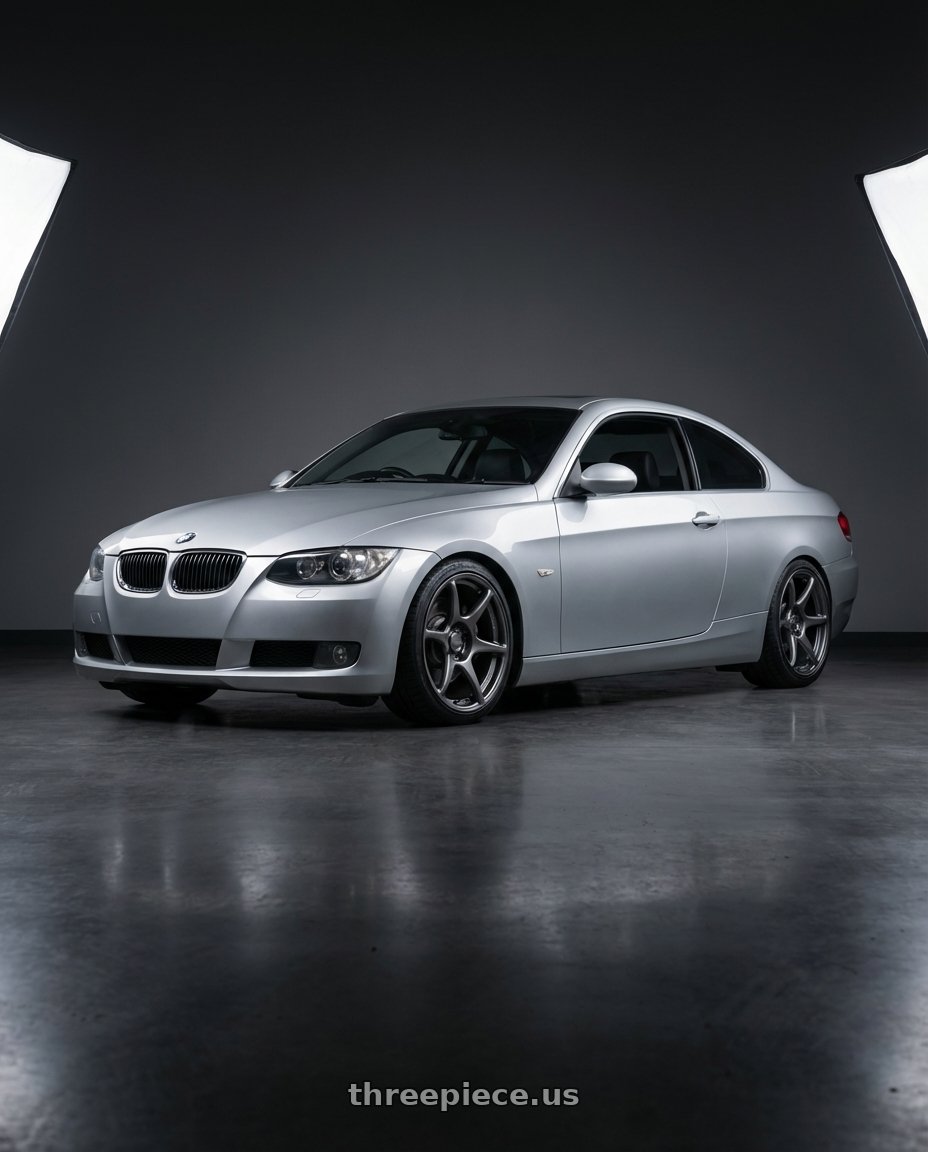 2012 BMW 3 Series E92 with Kansei K11G Tandem 5X120 18x8.5 35 Gunmetal wheels
