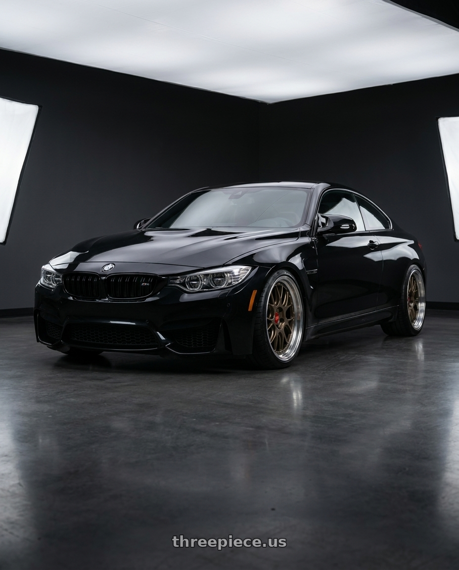2015 Bmw M4 with BBS LM-R 5x120 20x9.5+23 Matte Bronze wheels