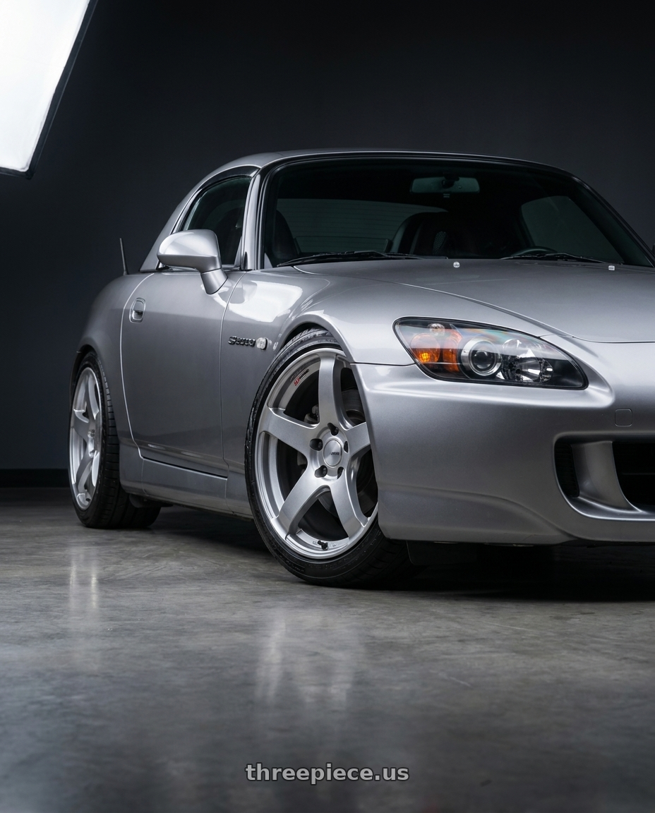 2004 Honda s2000 with Ssr Gtv01 5x114.3 18x7.5+53  GLARE SILVER wheels