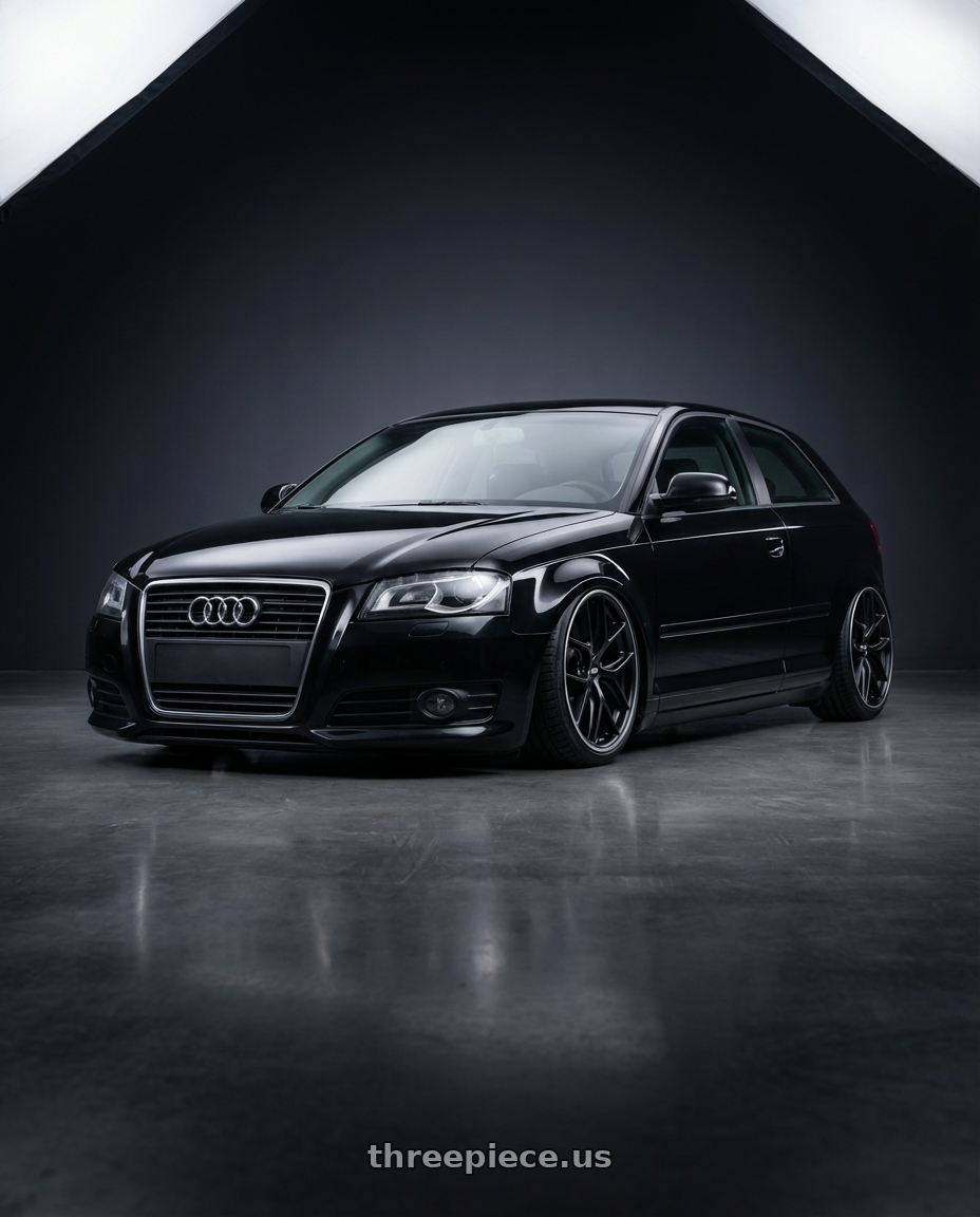 2012 Audi A3 8P with BBS CC-R 5x112 19x9.5+42 Satin Black wheels