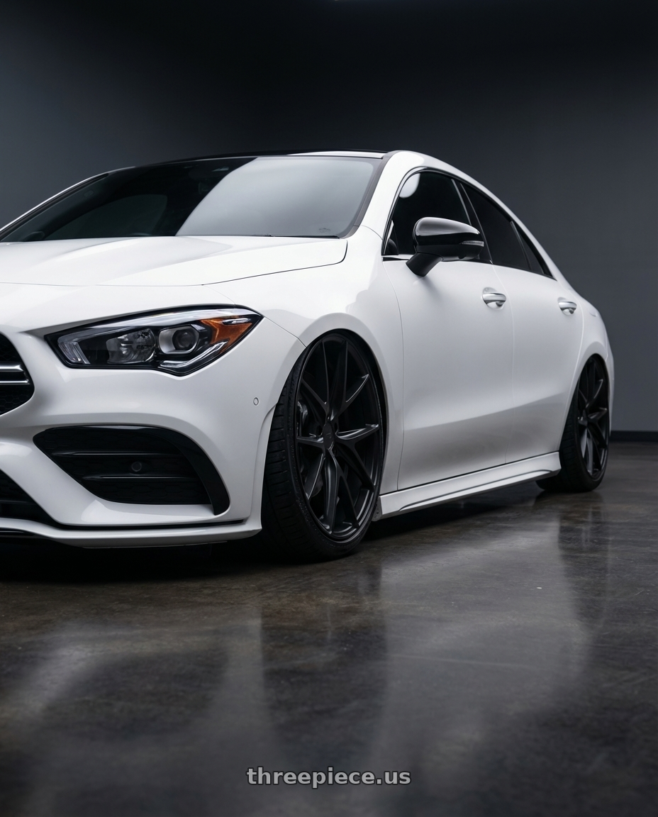 2023 Mercedes-Benz CLA C118 with Niche 1PC M117 MISANO 5X112 19X8.5 +25 MATTE BLACK wheels