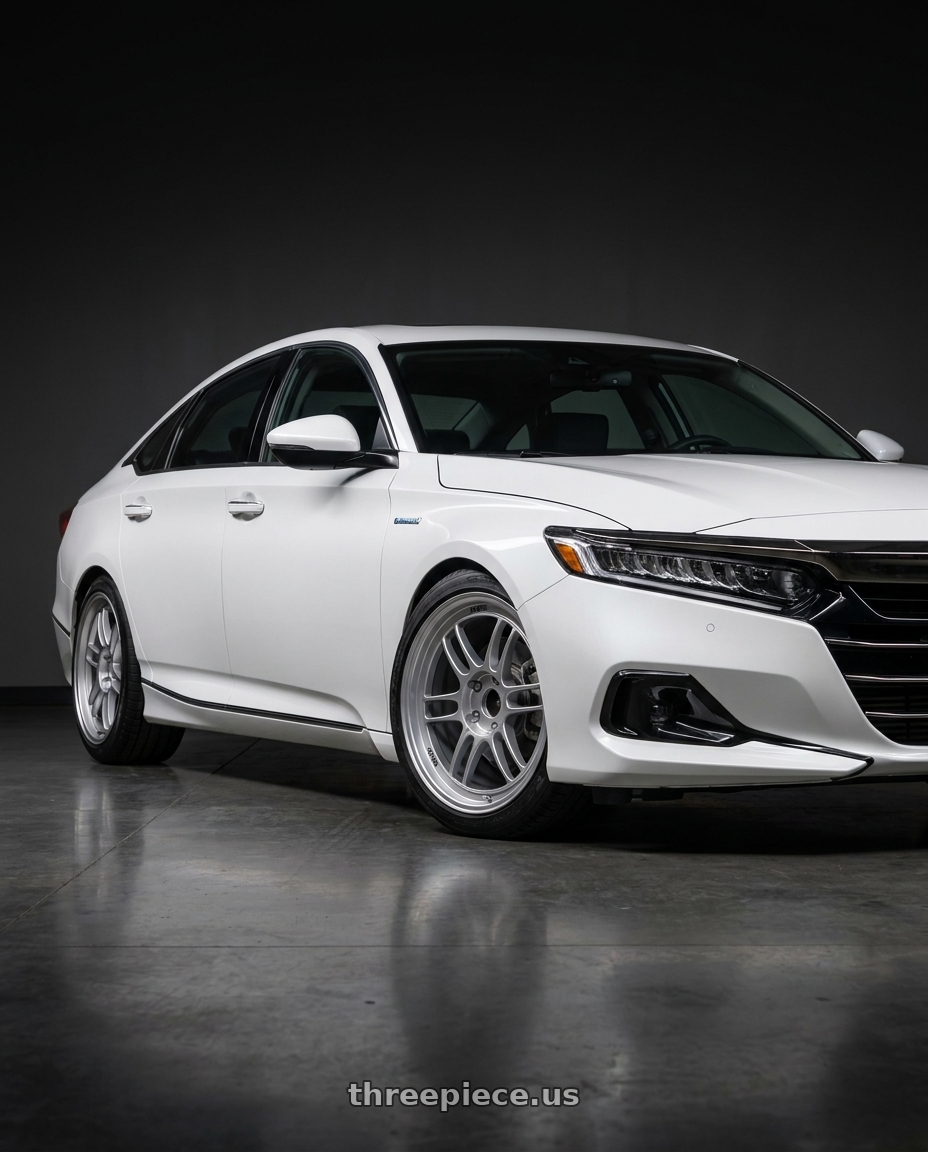 2021 Honda Accord EX-L with Enkei RPF1 5x114.3 18x9.5+38 Silver wheels