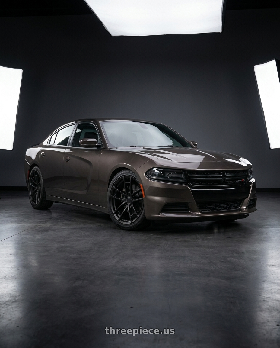 2021 Dodge Charger SXT with MRR M392 5x115 20x9.5  +12 Matte Black fit Charger Challenger wheels