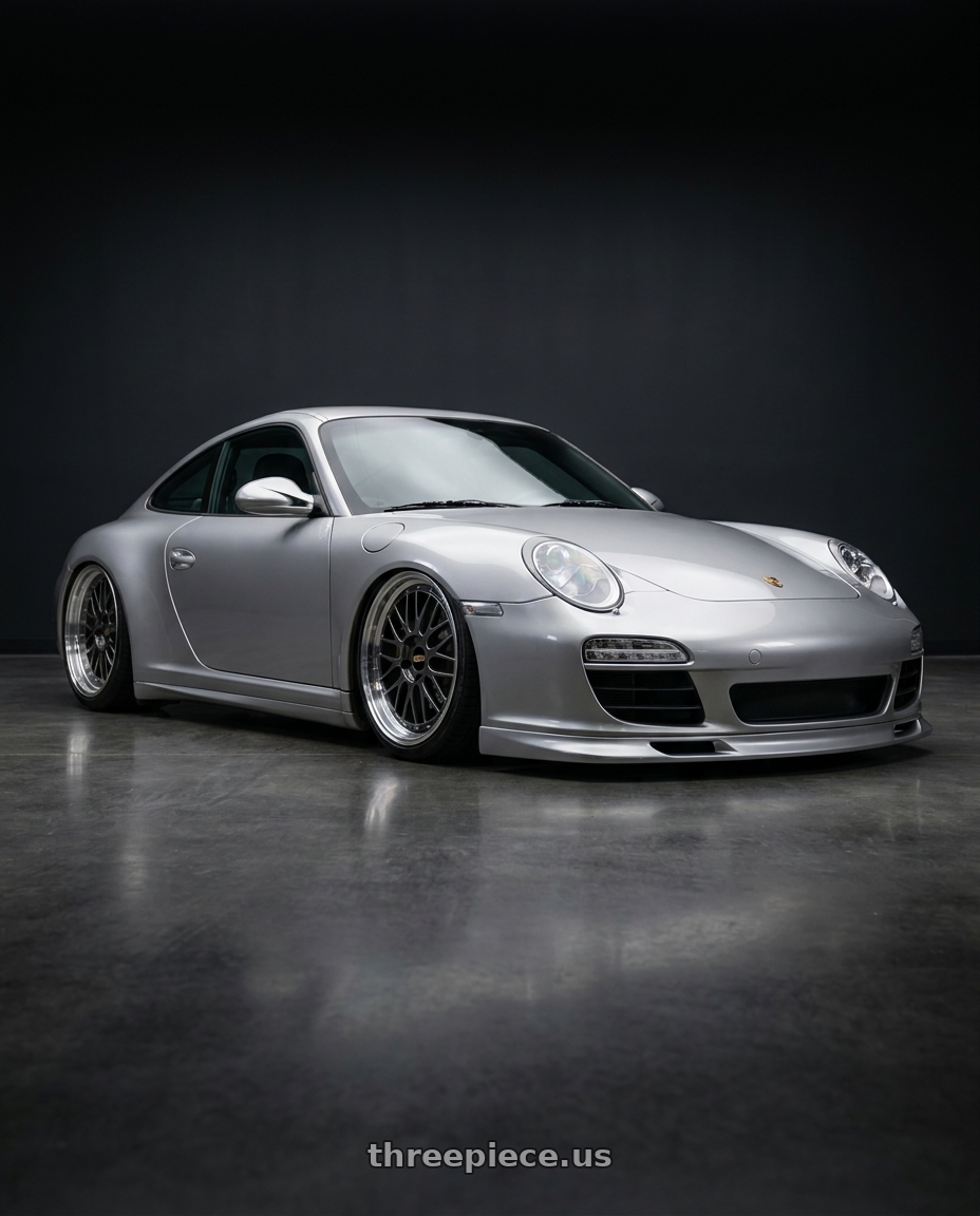 2013 Porsche 997 with BBS LM 5x114.3 18x8.0+35 Diamond Black wheels