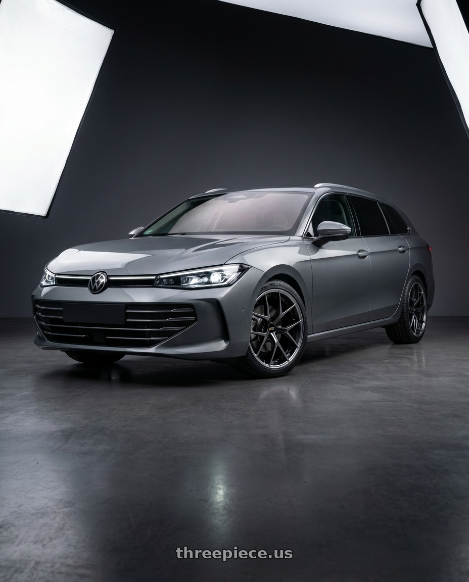 2025 Passat Variant with BBS RI-S 5x112 20x9.0+34 Diamond Black wheels