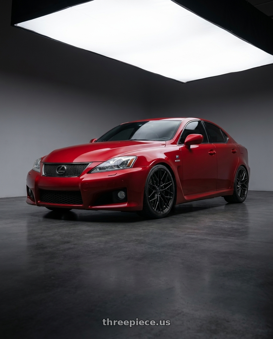 2012 Lexus IS-F with Avant Garde Wheels M520R 5X114.3 19x8.5 +35 Gloss Black wheels