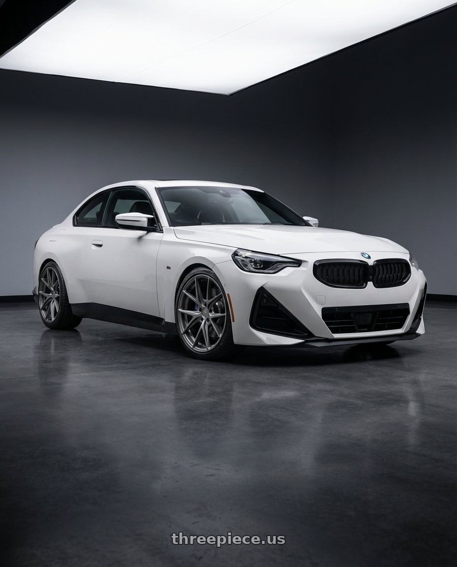 2024 BMW 2 Series G42 with Niche 1PC M116 MISANO 5X112 19X9.5 +50 MATTE GUN METAL wheels