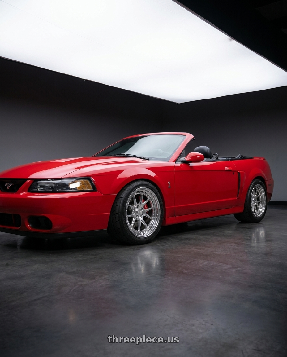 2003 Ford Mustang Cobra with CCW CZ05 4x100 16x7 +0 Polished wheels