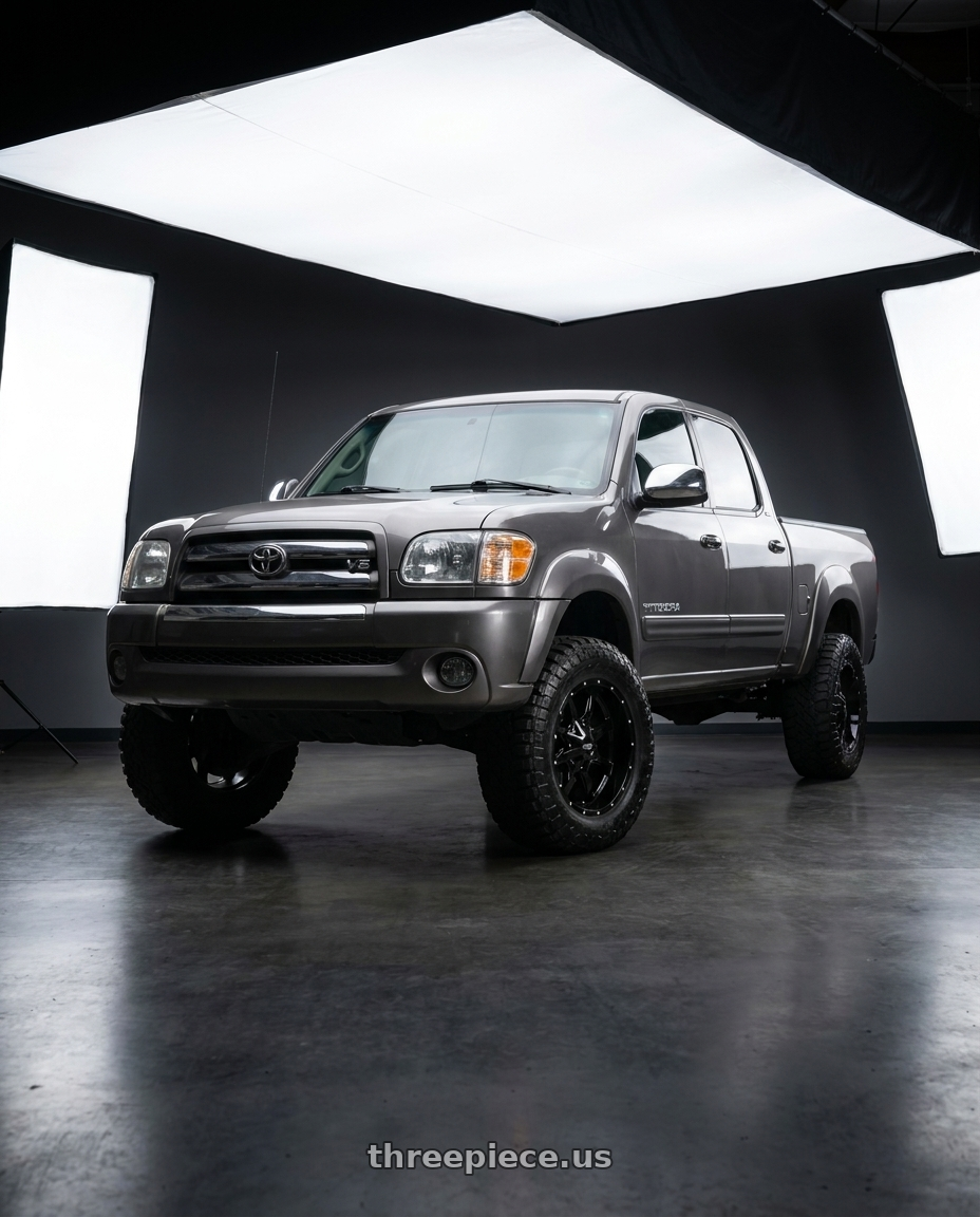 2004 Toyota Tundra with Moto Metal MO970 8X165.1 20X10 +12 GLOSS BLACK WITH MILLED LIP wheels