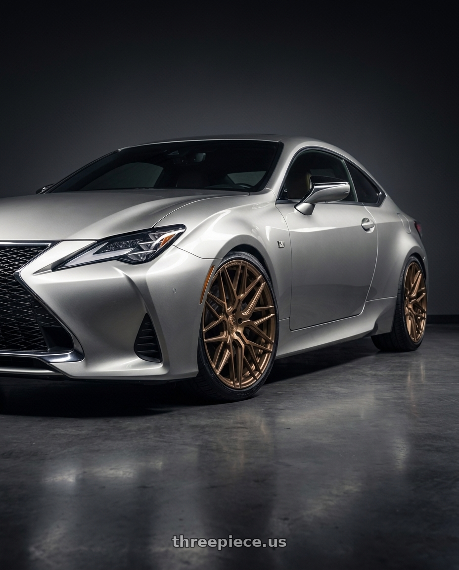 2020 lexus rc300 awd with Rohana RFX10 5x114.3 19x8.5+35 Brushed Bronze wheels